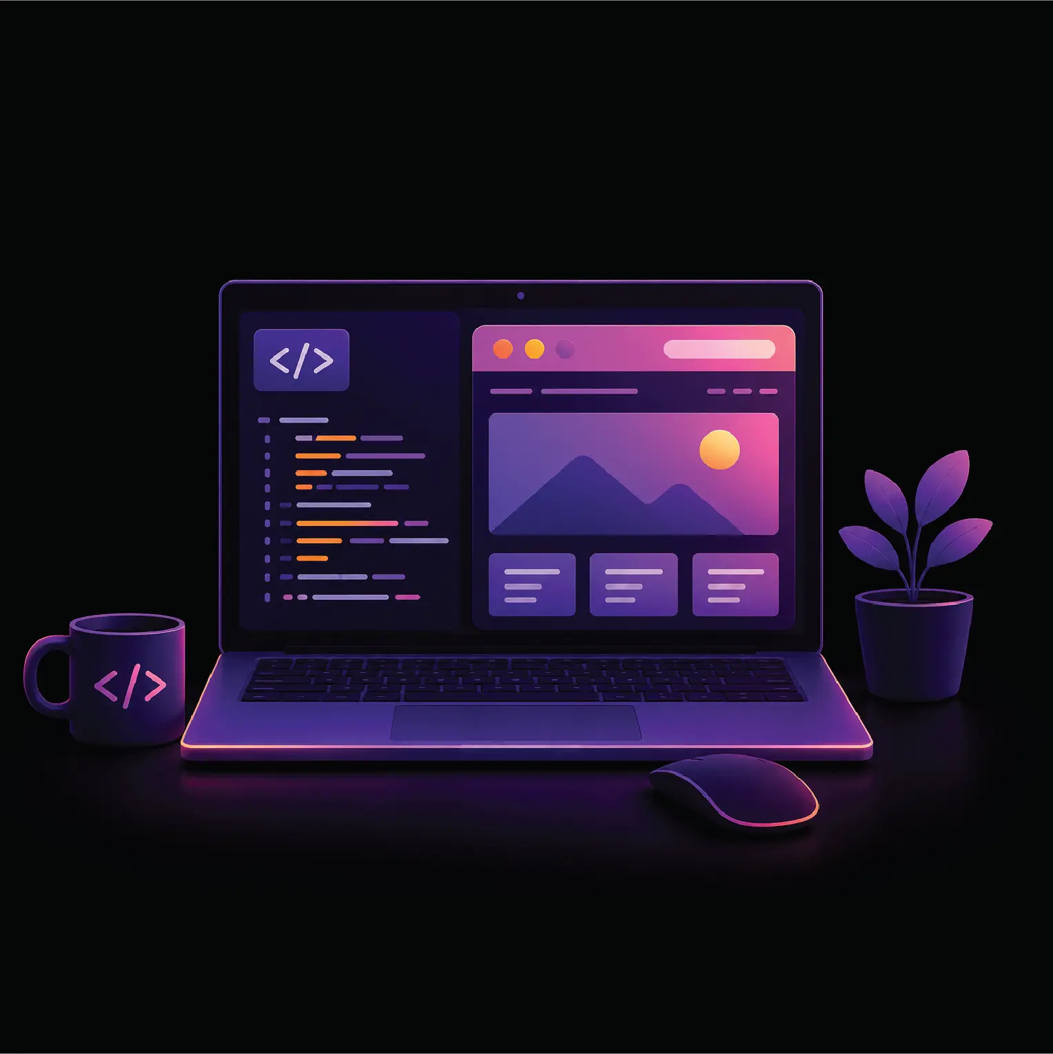 Custom software development company building intelligent web applications
